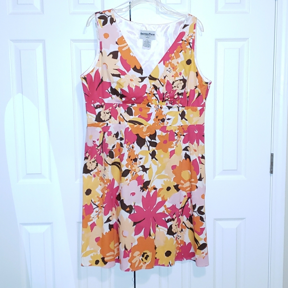 Colorful Spring/Summer A-line Sleeveless Dress